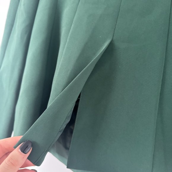 Cinq à Sept Cheyenne Blazer Jacket Rhinestone Fringe Dark Emerald Womens Sz 4 - Picture 11 of 13